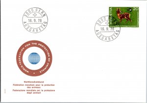 Switzerland, Worldwide First Day Cover, Animals