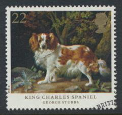 Great Britain  SG 1531 SC# 1345 Used / FU with First Day Cancel - Dogs - Stubbs