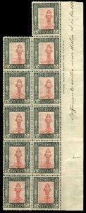 Italian Colonies, Libya #23 (Sass. 24g) Cat€165, 1921 10c black and rose, c...