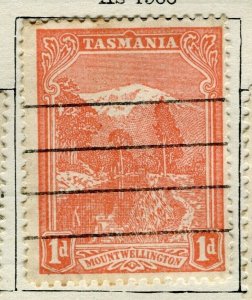 AUSTRALIA TASMANIA; 1902 early Pictorial issue fine used 1d. value