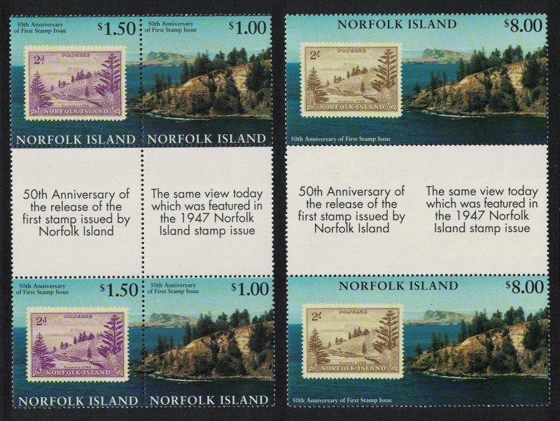 Norfolk Norfolk Island Stamps 3v Gutter Pairs 1997 MNH SC#624-626 SG#644-646