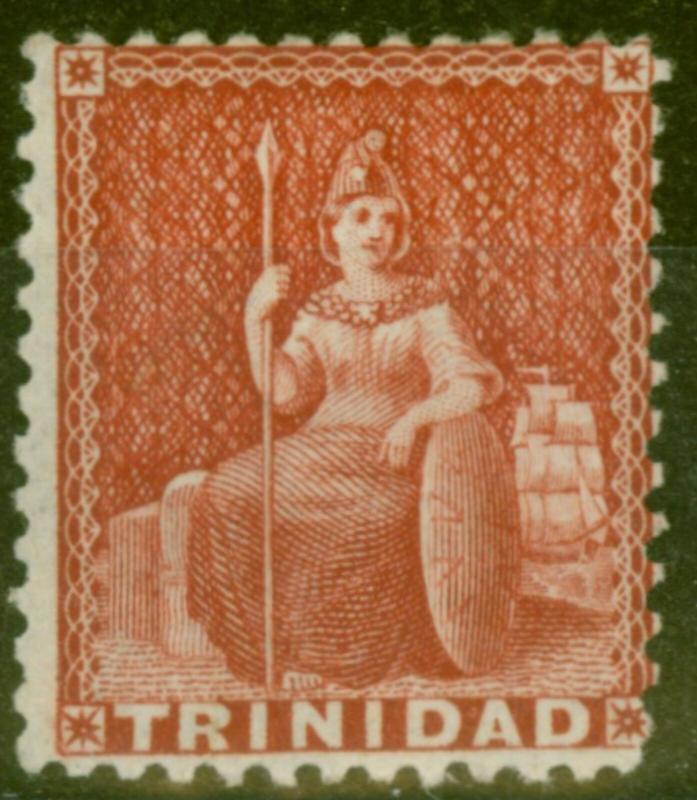 Trinidad 1863 Rose SG70 Fine Mtd Mint