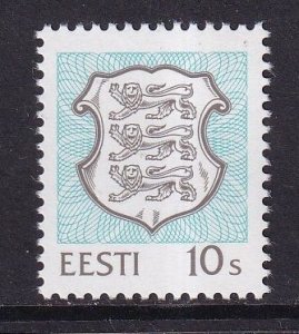 Estonia  #215  MNH  1993  National Arms  10s  greenish blue and grey