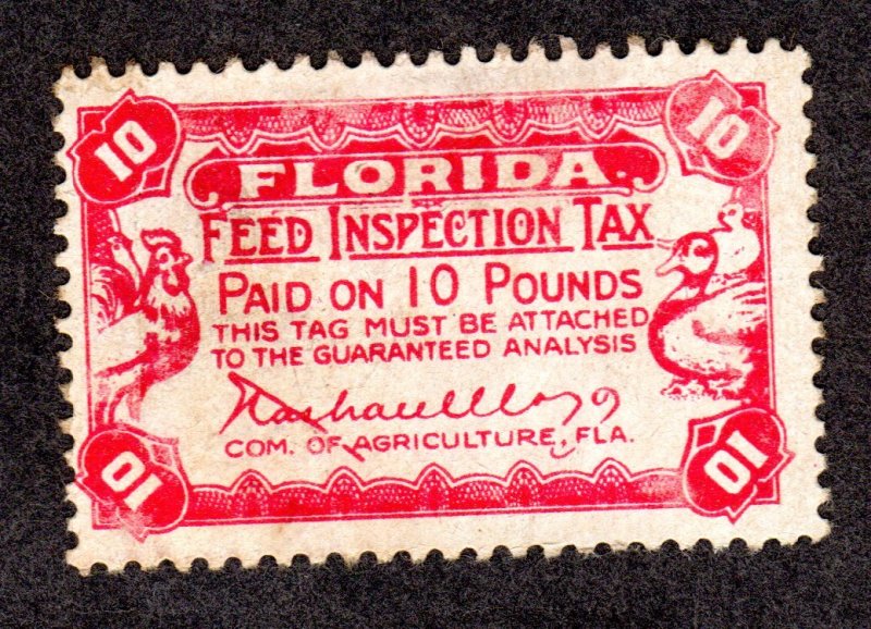 Florida State Revenue, Feed SRS # FE23  MH Lot 230717