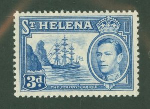 St. Helena #122 Unused Single