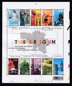 Belgium 2003 - Tourism  - MNH Sheet # 1962