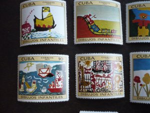 Stamps - Cuba - Scott# 1633-1639 - Mint Hinged Set of 7 Stamps