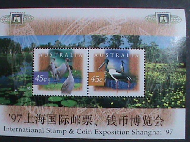 ​AUSTRALIA-1997 SC#1531B   STAMPS & COINS EXPO SHANGHAI'97 MNH-S/S