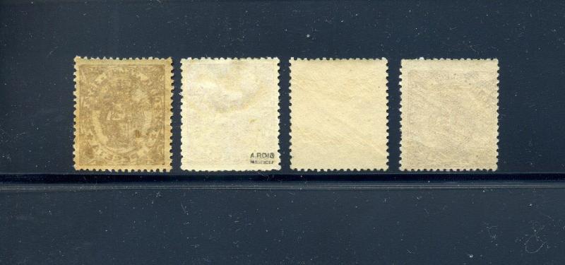 Spanish Hispanola Edifil #28-31 Telegrafos Set of 4 Mint Stamps Cat €615+ SPAIN