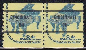 Precancel - Cincinnati, OH PSS 1615C-81 Coil Pair - MNH