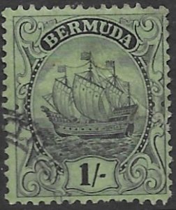 Bermuda 92  1927  1 sh  fine used