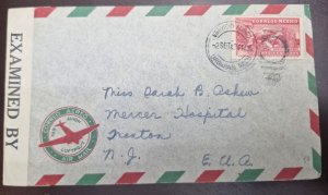 CMI) 1942. MEXICO. AIR SERVICE. MOUNTAIN. ENVELOPE SENT TO USA. XF
