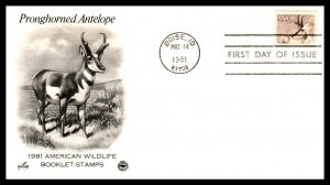 US 1880-1889 Wildlife PCS Artcraft Variety Set of Ten U/A FDC