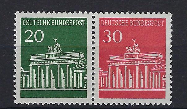 Germany Bund Scott # 953 + 954, mint nh, variation se-tenant, W28