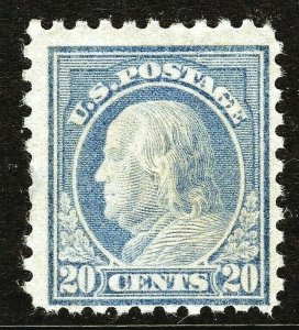 [SN]  US #476 Mint-NH 1914 ~ 20c  Flat Press Perf 10 w/o Watermark