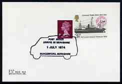 Postmark - Great Britain 1974 cover bearing special illus...