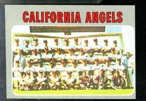 1970 TOPPS ANGELS TEAM CARD EX