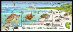 PITCAIRN ISLANDS 2008 Green Turtles S/S; Scott 681; MNH