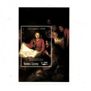 Sierra Leone 1998 - Christmas Artwork, Nativity - Souvenir Sheet - Sc 2145 - MNH