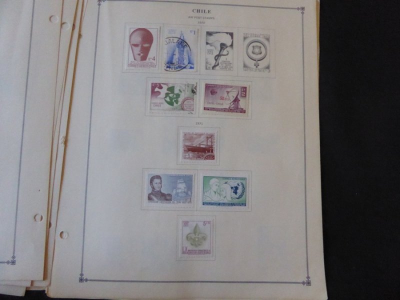 Chile 1949-1980 Mint/Used Stamp Collection on Album Pages