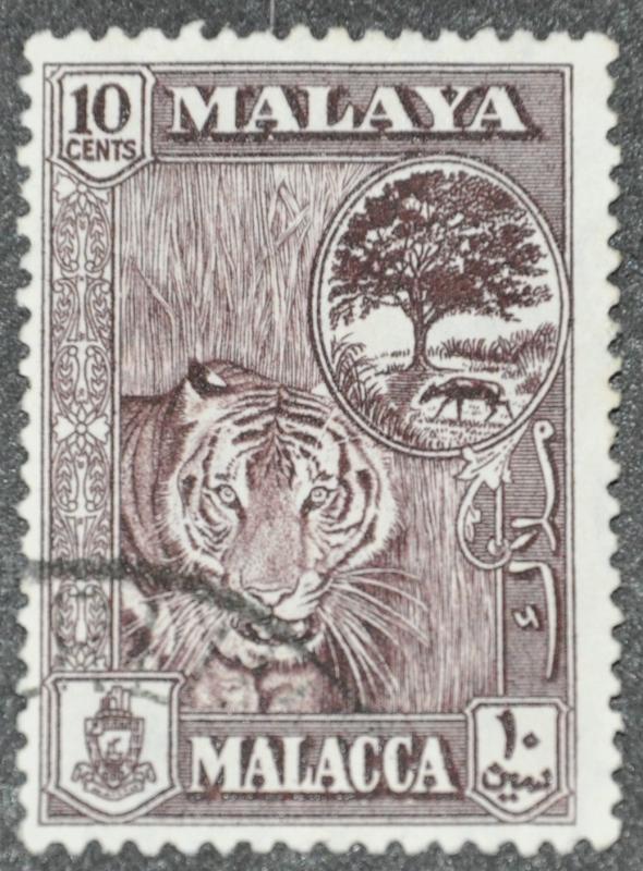 DYNAMITE Stamps: Malaya Malacca Scott #61  USED