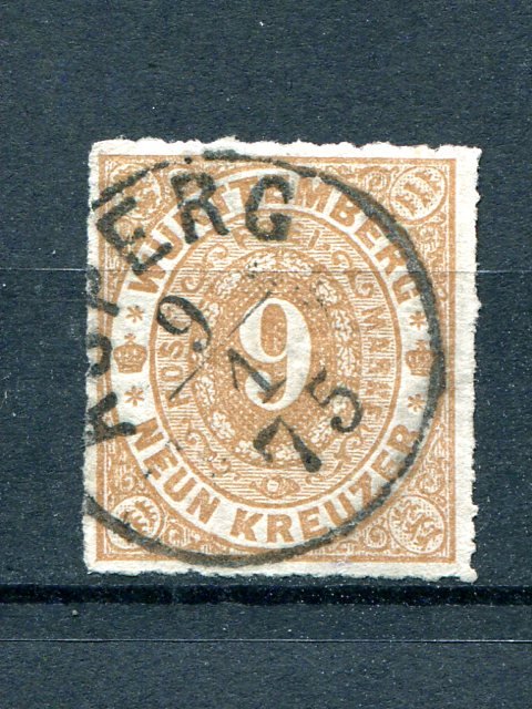 Wuerttemberg  #51   Used F-VF  - Lakeshore Philatelics