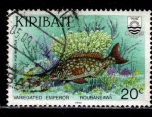 Kiribati - #544 Variegated Emperor  -  Used