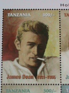 ​TANZANIA STAMP-1955-HOLLYWOOD LEGEND JAMES DEAN MNH FULL SHEET