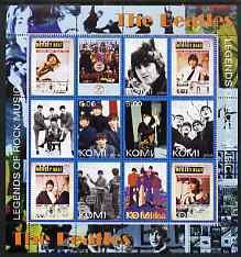 KOMI - 2004  - The Beatles - Perf 12v Sheet - Mint Never Hinged - Private Issue