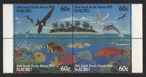 Nauru 1993 South Pacific Forum block Sc# 405a NH