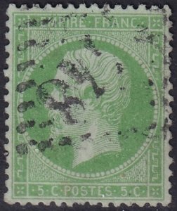 France 1862 Sc 23 used GC cancel