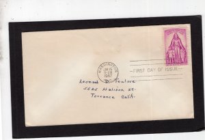 1087 Fight Polio, FDC no cachet addressed