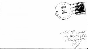 ENVELOPE CANCELLED ONBOARD U.S.S.COCHRANE DDG-21 GUIDED MISSILE DESTROYER 1964