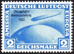 1933, Germany, Graf Zeppelin, MNH, Sc C44, REPRINT