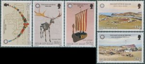 Isle of Man 1986 SG310-314 Centenary of Manx Museum set MNH