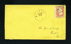 # 65 on four covers from the states of Ohio and Pennsylvania dated 1860's