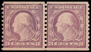 U.S. #493 MH F-VF Pair