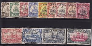 Samoa Scott # 57 - 69 set VF used # 69 w/ cert. nice color cv $ 1065 ! see pic !