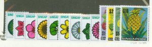 Singapore #189-201 Unused Single (Complete Set)