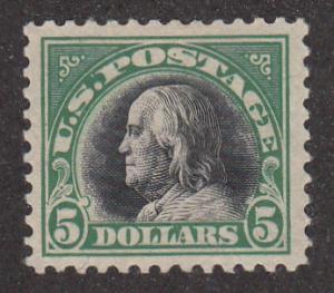 SC 524 $5.00 VF/XF OG NH GEM SMQ $420