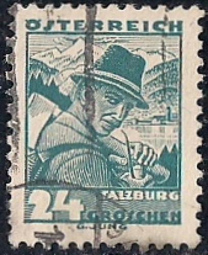 Austria #362 24 G Upper Austria used XF