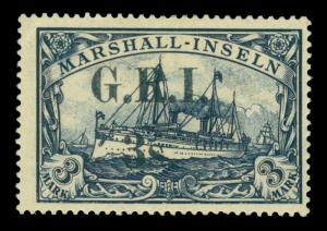 German Colonies -NEW BRITAIN G.R.I. Marshall Is 3sh/3mk Sc# 41 mint MH w/cert RR