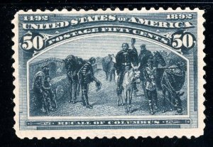 USAstamps Unused FVF US 1893 Columbian Expo Scott 240 OG MNH SCV $1400
