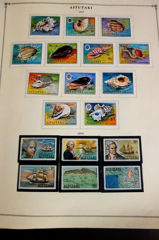 Aitutaki Mostly Mint Stamp Collection 1903-88