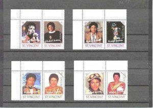 St.Vincent 894-901/MNH VF M.Jackson/specimen