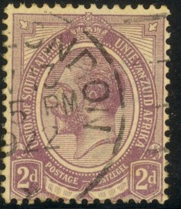 SOUTH AFRICA 1913-24 KGV 2d Dull Violet Portrait Issue Sc 5 VFU