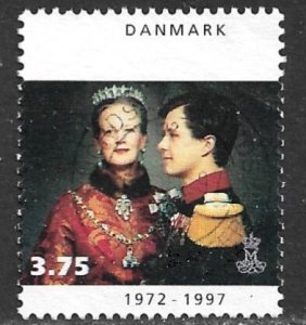 DENMARK 1997 3.75k Queen Margrethe II Coronation Anniversary Issue Sc 1064 VFU