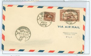 Egypt 194/C2 1930 Aviation/airplanes; Alexandria-Wooster, OH air.