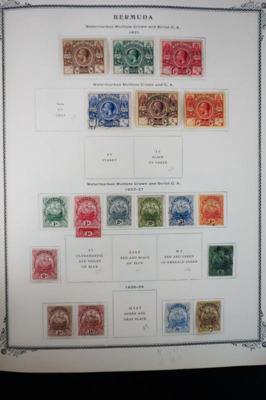 Bermuda 1800s to 2005 Vintage Stamp Collection 