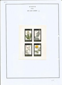 STAFFA - 1982 - Flowers - Sheets - Mint Light Hinged - Private Issue